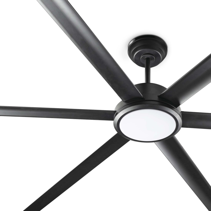 FARO 34207-130 - LED Prigušivi stropni ventilator ROTTERDAM XXL LED/32W/230V crna pr. 250 cm + daljinski upravljač