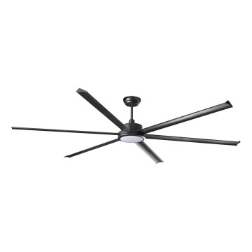 FARO 34207-130 - LED Prigušivi stropni ventilator ROTTERDAM XXL LED/32W/230V crna pr. 250 cm + daljinski upravljač