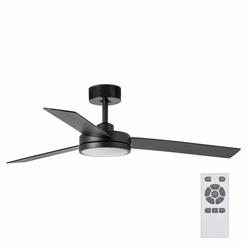 FARO 34261 - LED Stropni ventilator BARTH LED/24W/230V crna + daljinski upravljač
