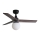 FARO 34278-11L - Stropni ventilator KLIM S 1xE27/15W/230V drvo/crna pr. 92,5 cm + daljinski upravljač