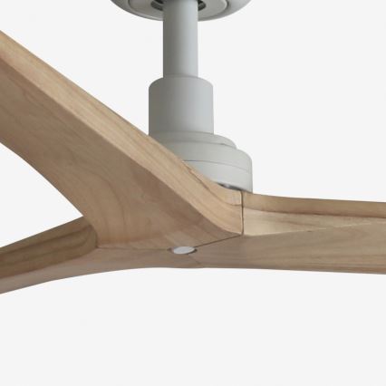 FARO 34280 - Stropni ventilator KLIM M bor/bijela pr. 125 cm + daljinski upravljač