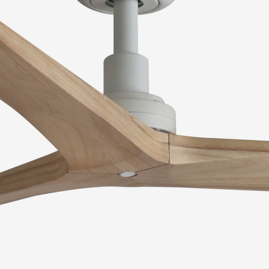 FARO 34280 - Stropni ventilator KLIM M smeđa/bijela pr. 125 cm + daljinski upravljač