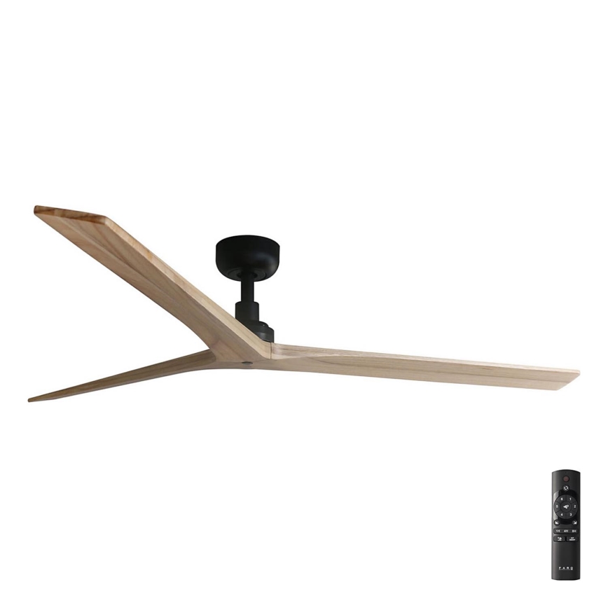 FARO 34282 - Stropni ventilator KLIM L smeđa/crna pr. 150 cm + daljinski upravljač