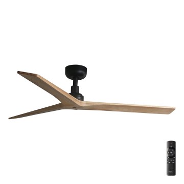 FARO 34283 - Stropni ventilator KLIM M smeđa/crna pr. 125 cm + daljinski upravljač