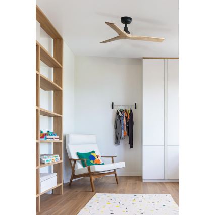 FARO 34284 - Stropni ventilator KLIM S smeđa/crna pr. 92,5 cm + daljinski upravljač