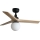 FARO 34284WT-11L - Stropni ventilator KLIM S 1xE27/15W/230V bor/crna pr. 92,5 cm Wi-Fi Tuya + daljinski upravljač