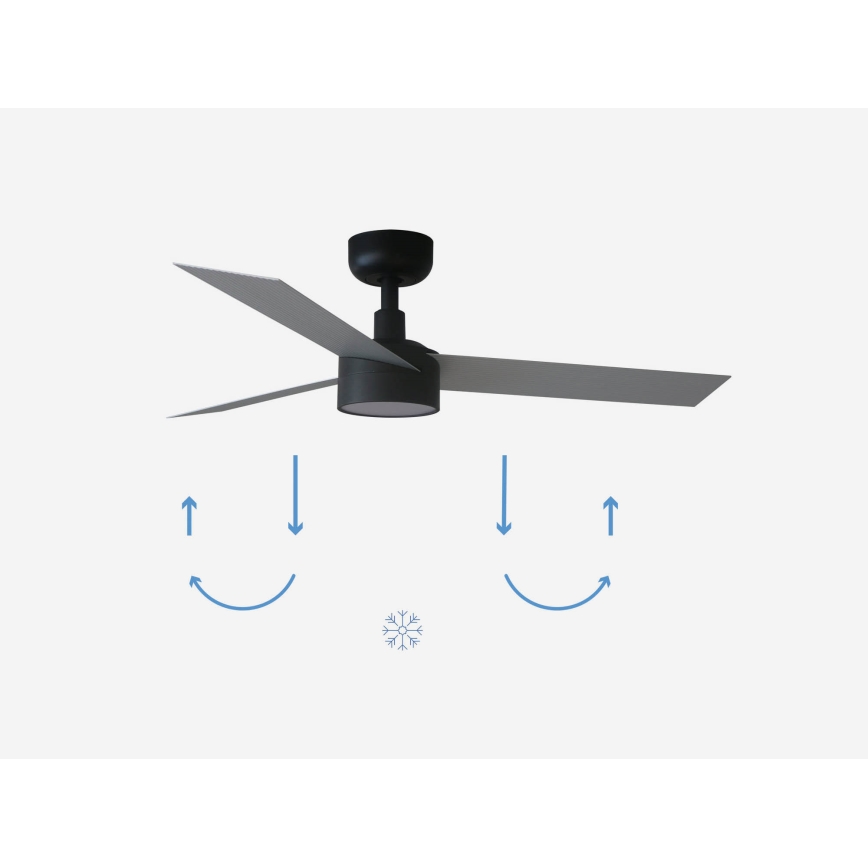 FARO 34285-1TW - LED Prigušivi stropni ventilator CRUISER S LED/18W/230V 2700/4000/6500K pr. 106 cm + daljinski upravljač
