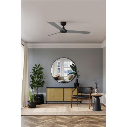 FARO 34286 - Stropni ventilator CRUISER L crna pr. 132 cm + daljinski upravljač
