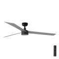 FARO 34287-1TW - LED Prigušivi stropni ventilator CRUISER XL LED/18W/230V 2700/4000/6500K pr. 160 cm crna/siva + daljinski upravljač