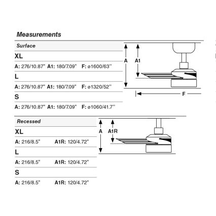 FARO 34288WT1S - LED stropni ventilator s prigušavanjem CRUISER S LED/18W/230V/2700/3000/4000K Ø 106 cm bijela Wi-Fi Tuya + daljinski upravljač