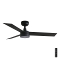 FARO 34289-1TW - LED stropni ventilator CRUISER S s mogućnošću prigušivanja, 18W/230V, 2700/3000/4000K, Ø106 cm, crna + daljinski upravljač