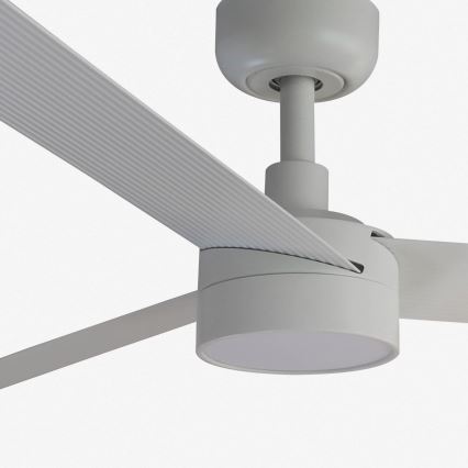 FARO 34290-1TW - LED ventilator CRUISER s mogućnošću prigušivanja LED/20W/230V 2700/3000/4000K promjer 132 cm bijela + daljinski upravljač