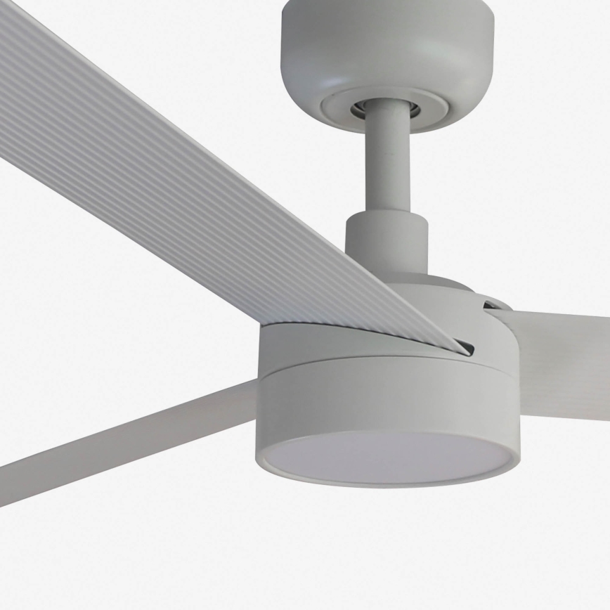 FARO 34290-1TW - LED ventilator CRUISER s mogućnošću prigušivanja LED/20W/230V 2700/3000/4000K promjer 132 cm bijela + daljinski upravljač
