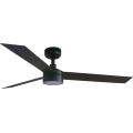 FARO 34291WT1S - LED stropni ventilator s prigušivanjem CRUISER L LED/18W/230V 2700/3000/4000K Ø 132 cm crna Wi‑Fi Tuya + daljinski upravljač