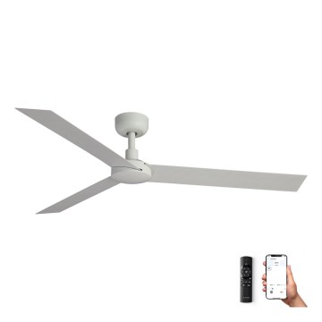 FARO 34292WP - Stropni ventilator CRUISER XL bijeli promjer 160 cm SMART + daljinski upravljač