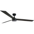 FARO 34293WT1S - LED stropni ventilator s mogućnošću prigušivanja CRUISER XL LED/18W/230V 2700/3000/4000K Ø 160 cm crni Wi-Fi Tuya + daljinski upravljač