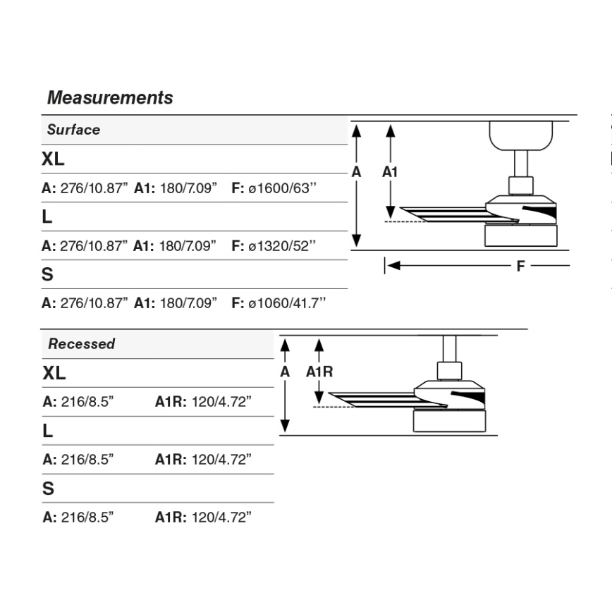 FARO 34293WT1S - LED stropni ventilator s mogućnošću prigušivanja CRUISER XL LED/18W/230V 2700/3000/4000K promjer 160 cm crna Wi-Fi Tuya + daljinski upravljač