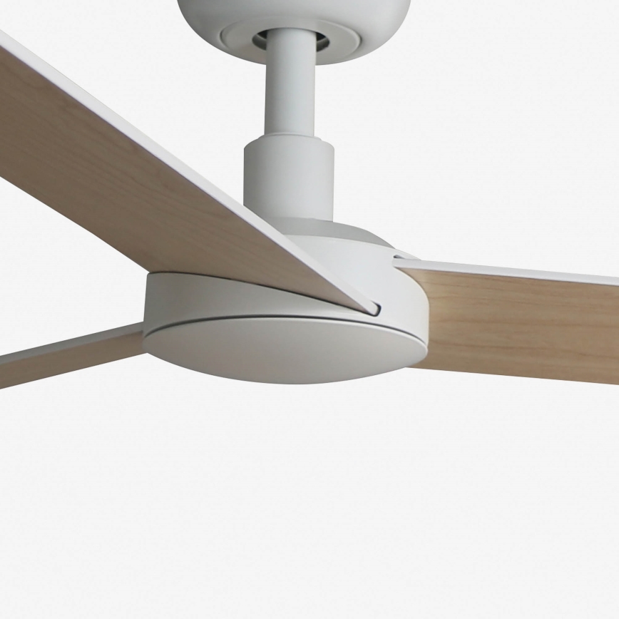 FARO 34295WT - Stropni ventilator RUDDER S bijela/bež pr. 106 cm Wi-Fi Tuya + daljinski upravljač