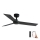 FARO 34296WP - Stropni ventilator RUDDER S crna pr. 106 cm SMART + daljinski upravljač
