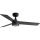 FARO 34296WT-1TW - LED Prigušivi stropni ventilator RUDDER S LED/18W/230V 2700/4350/6000K crna/smeđa pr. 106 cm Wi-Fi Tuya + daljinski upravljač