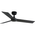 FARO 34296WT - Stropni ventilator RUDDER S crna/smeđa pr. 106 cm Wi-Fi Tuya + daljinski upravljač