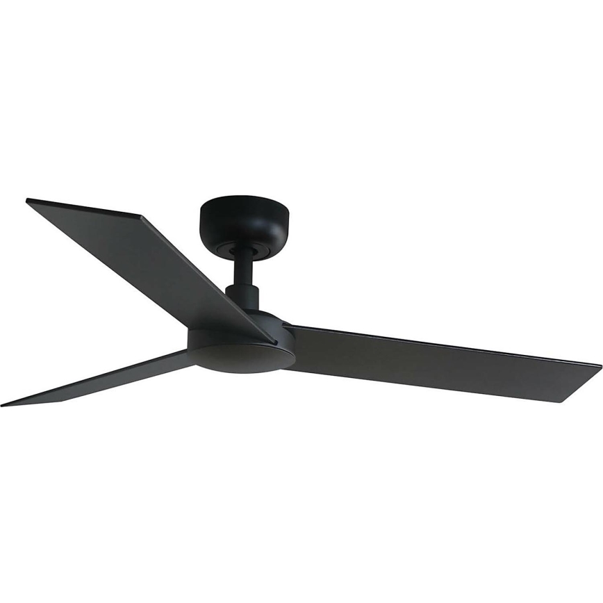 FARO 34296WT - Stropni ventilator RUDDER S crna/smeđa pr. 106 cm Wi-Fi Tuya + daljinski upravljač