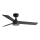 FARO 34296WT1S – RUDDER S stropni ventilator s prigušivom LED rasvjetom, 18 W, 230 V, 2700/3000/4000 K, Ø 106 cm, smeđa/crna, Wi‑Fi Tuya + daljinski upravljač