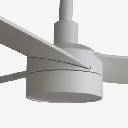 FARO 34297WT-1TW - LED Prigušivi stropni ventilator RUDDER L LED/18W/230V 2700/4350/6000K bijela pr. 132 cm Wi-Fi Tuya + daljinski upravljač