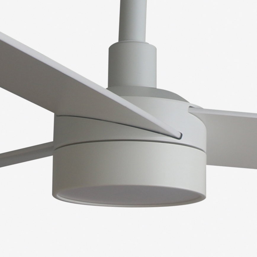FARO 34297WT-1TW - LED Prigušivi stropni ventilator RUDDER L LED/18W/230V 2700/4350/6000K bijela pr. 132 cm Wi-Fi Tuya + daljinski upravljač