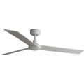 FARO 34297WT - Stropni ventilator RUDDER L bijela/bež pr. 132 cm Wi-Fi Tuya + daljinski upravljač