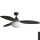 FARO 34301-11L - Stropni ventilator PALMA 1xE27/15W/230V smeđa pr. 129 cm IP44 + daljinski upravljač