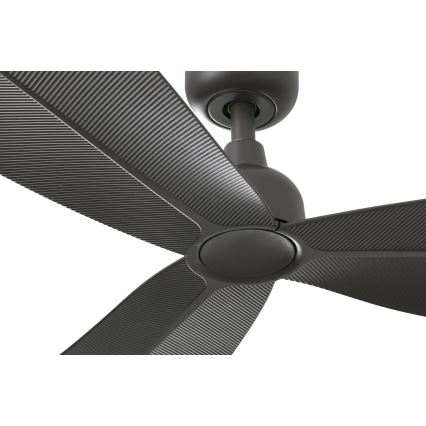 FARO 34301 - Stropni ventilator PALMA smeđa pr. 129 cm IP44 + daljinski upravljač