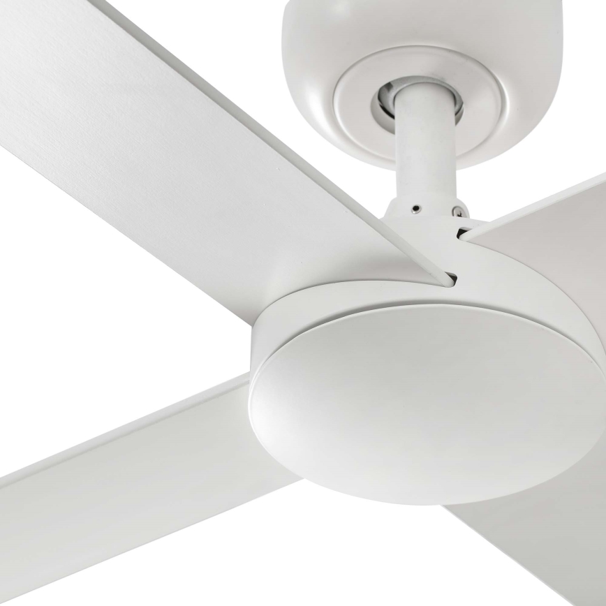 FARO 34355WT - Stropni ventilator RUDDER L bijela/bež pr. 132 cm Wi-Fi Tuya + daljinski upravljač