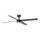 FARO 34356-1TW - LED Prigušivi stropni ventilator RUDDER L LED/20W/230V crna/smeđa pr. 132 cm + daljinski upravljač