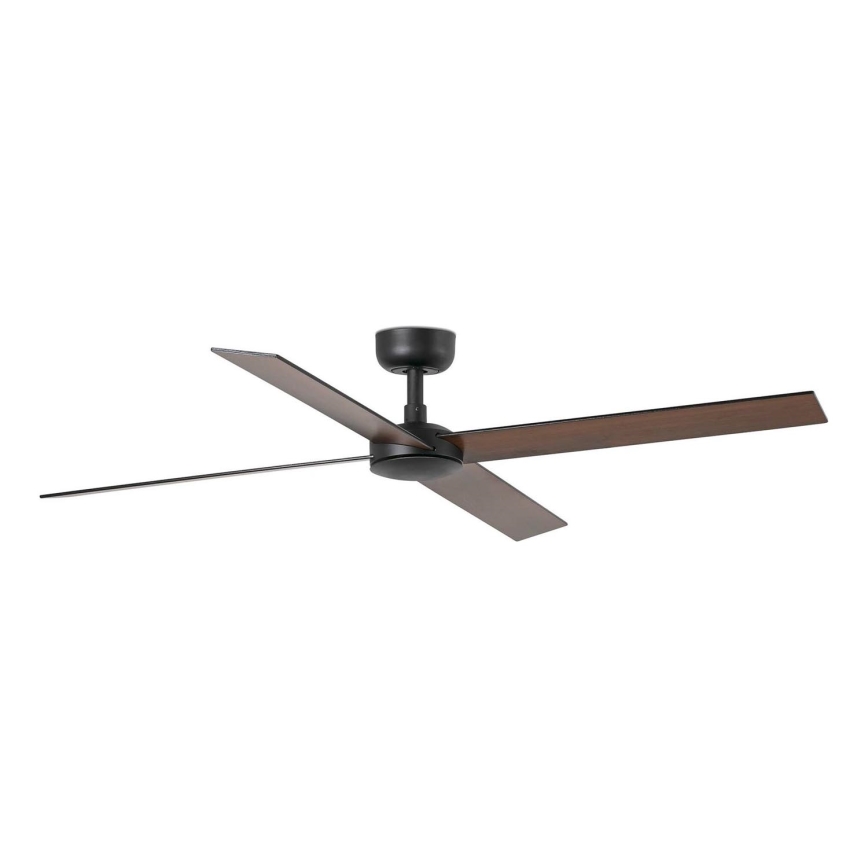 FARO 34356 - Stropni ventilator RUDDER L smeđa/crna pr. 132 cm + daljinski upravljač