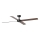 FARO 34356 - Stropni ventilator RUDDER L smeđa/crna pr. 132 cm + daljinski upravljač