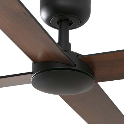 FARO 34356 - Stropni ventilator RUDDER L smeđa/crna pr. 132 cm + daljinski upravljač