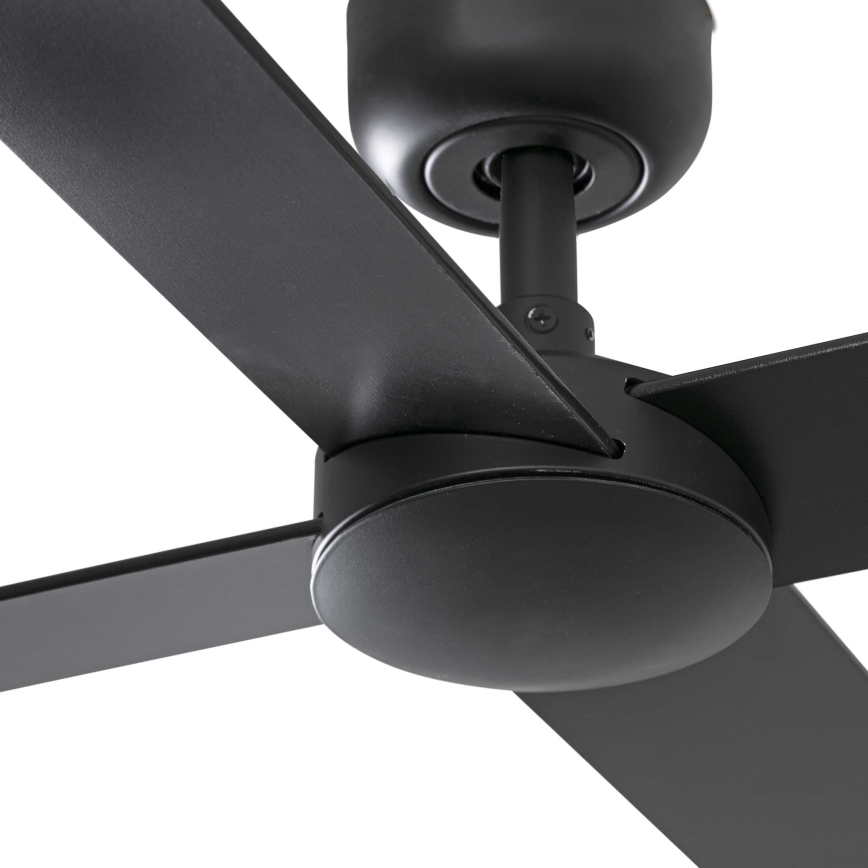 FARO 34356 - Stropni ventilator RUDDER L smeđa/crna pr. 132 cm + daljinski upravljač