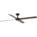 FARO 34356WT - Stropni ventilator RUDDER L smeđa/crna pr. 132 cm Wi-Fi Tuya + daljinski upravljač