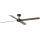 FARO 34356WT - Stropni ventilator RUDDER L smeđa/crna pr. 132 cm Wi-Fi Tuya + daljinski upravljač