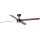 FARO 34356WT1S - LED stropni ventilator s možností prigušivanja RUDDER L LED/18W/230V 2700/3000/4000K Ø 132 cm smeđa/crna Wi-Fi Tuya + daljinski upravljač