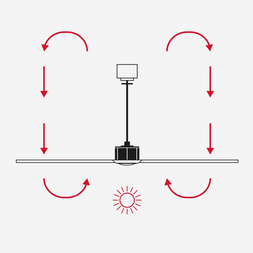 FARO 34356WT1S - LED stropni ventilator s možností prigušivanja RUDDER L LED/18W/230V 2700/3000/4000K Ø 132 cm smeđa/crna Wi-Fi Tuya + daljinski upravljač
