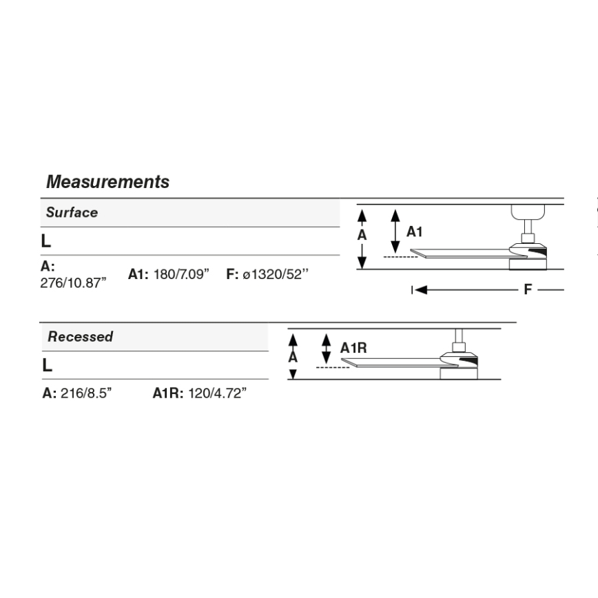 FARO 34356WT1S - LED stropni ventilator s možností prigušivanja RUDDER L LED/18W/230V 2700/3000/4000K Ø 132 cm smeđa/crna Wi-Fi Tuya + daljinski upravljač