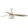 FARO 34361WT-11L - Stropni ventilator OUTWOOD L 1xE27/15W/230V smeđa/bijela pr. 150 cm Wi-Fi Tuya IP44 + daljinski upravljač