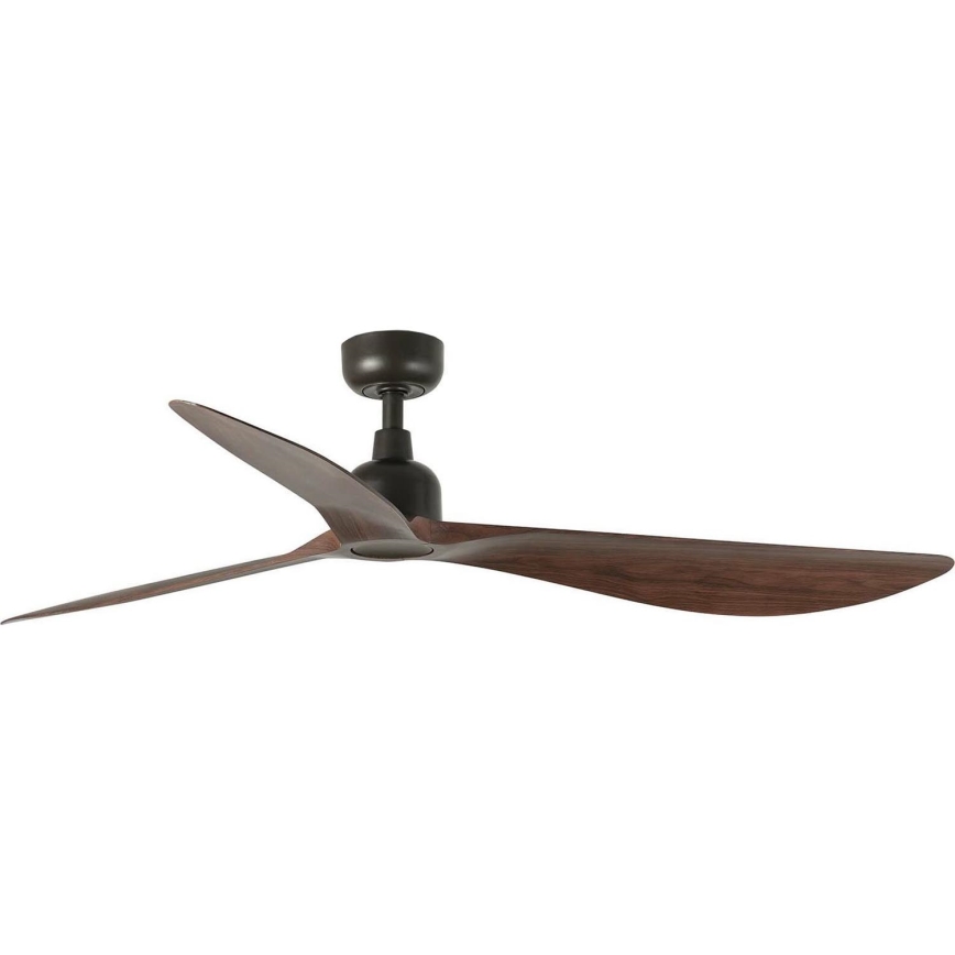 FARO 34362WT - Stropni ventilator OUTWOOD L smeđa/crna pr. 150 cm Wi-Fi Tuya IP44 + daljinski upravljač