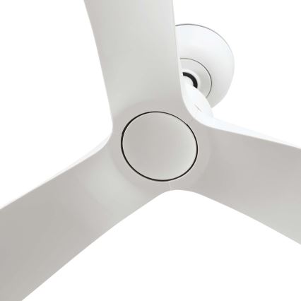 FARO 34363 - Stropni ventilator OUTWOOD L bijela pr. 150 cm IP44 + daljinski upravljač