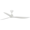 FARO 34363WT - Stropni ventilator OUTWOOD L bijela pr. 150 cm Wi-Fi Tuya IP44 + daljinski upravljač
