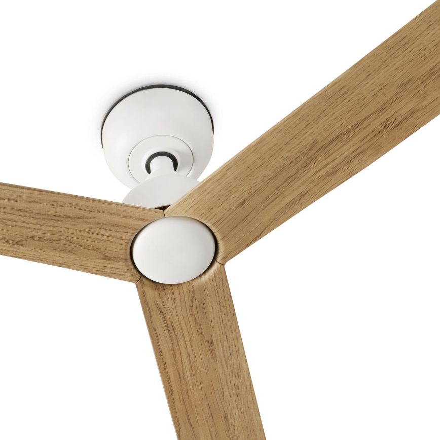 FARO 34370WT - Stropni ventilator MARINE M promjer 125 cm smeđa/bijela IP44 Wi-Fi Tuya + daljinski upravljač