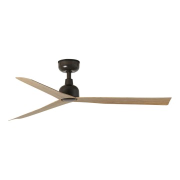 FARO 34371 - Stropni ventilator MARINE M Ø 125 cm smeđa/crna IP44 + daljinski upravljač