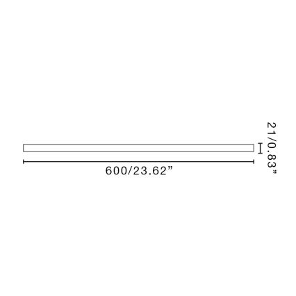 FARO 3T061209 - Produžna šipka LANTAU 60 cm crna